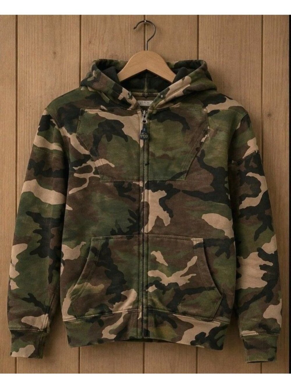 Polo Ralph Lauren Camouflage Hoodie Sweatshirt Youth L 14/16 Full Zip